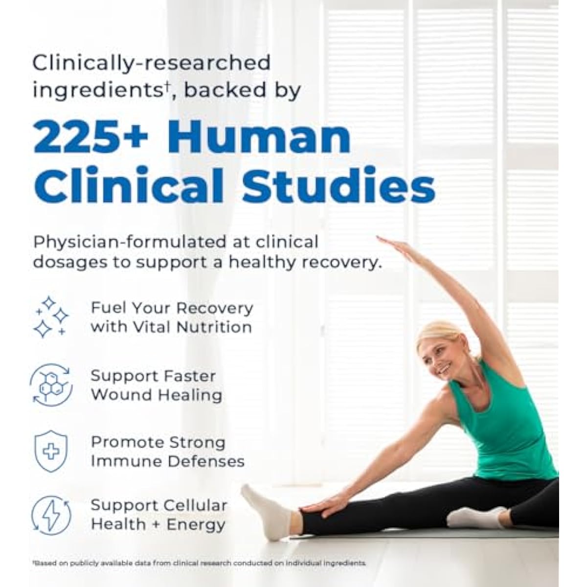 VitaMedica Clinical Support Formula - Wound Healing & Bruising - Pre & Post-Op Surgery Essential & Injury Recovery Multivitamin Supplement