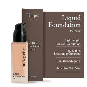 Toups & Co Liquid Foundation Oyster - Neutral | Lightweight & Breathable Buildable Coverage | Aloe Vera, Shea Butter & Herbal Extracts | Non-Comedogenic, Long-Lasting, Sensitive Skin Safe