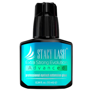 STACY LASH Extra Strong Evolution Advanced Eyelash Extension Glue (0.17fl.oz/5ml)/ 1Sec Dry /6Weeks Retention/Black Adhesive/Lash Tech Supplies