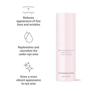 Meaningful Beauty Eye Enhancing Serum Anti-Wrinkle Hydrating Formula, 0.5 Fl Oz