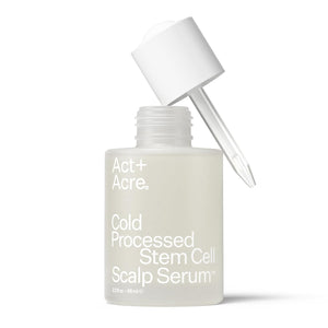 Act+Acre Cold Processed Stem Cell Scalp Serum - Promotes Thicker and Fuller-Looking Hair - Soothes and Hydrates the Scalp - Sulphate and Paraben Free - Aloe Vera for Improved Scalp Health - 1 fl oz.