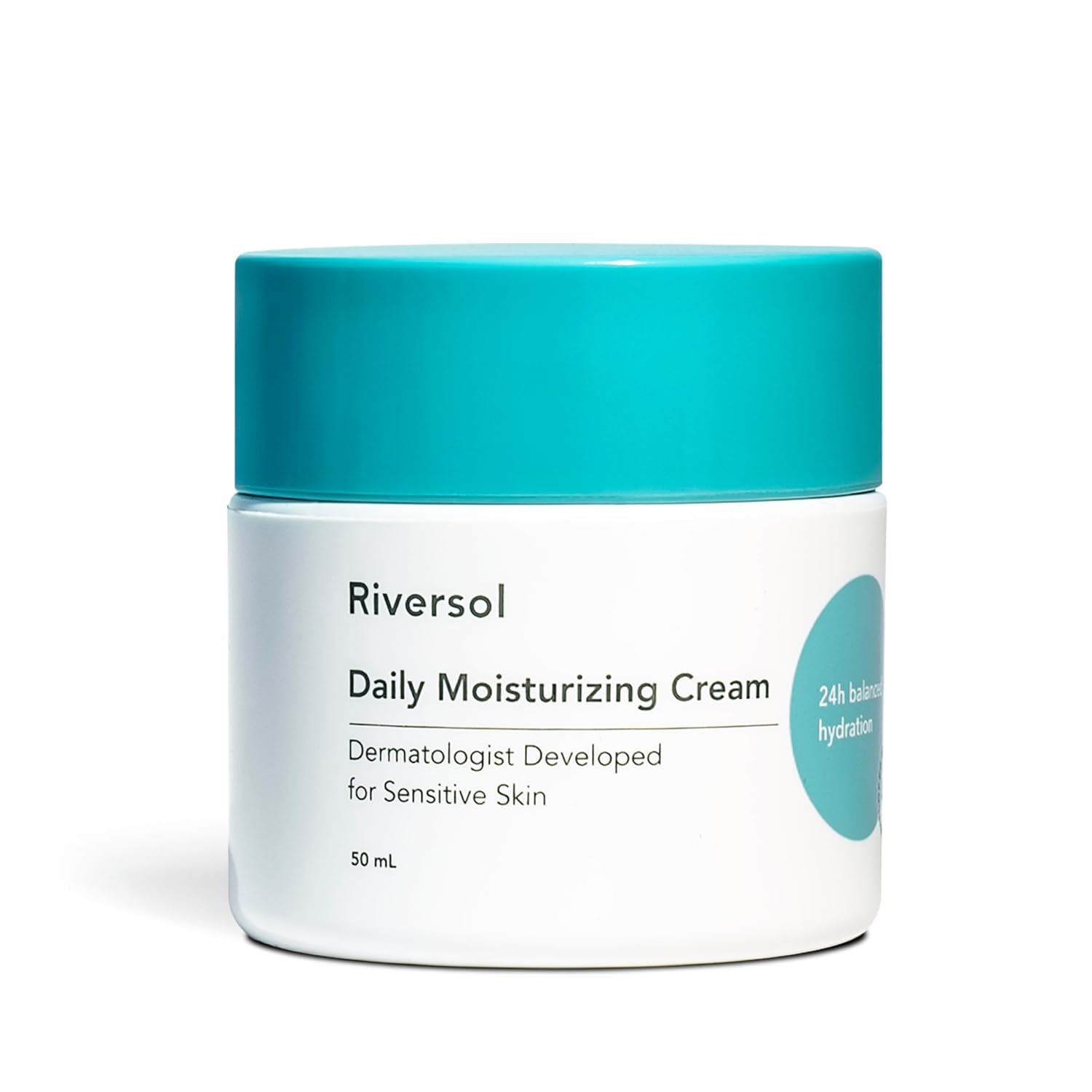 Riversol Face Moisturizer & Rosacea Cream for Sensitive Skin | Lightweight Redness Relief | Stabilized Vitamin C & Shea Butter | Fragrance Free | Dermatologist Developed
