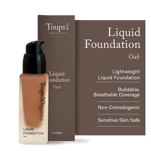 Toups & Co Liquid Foundation Oyster - Neutral | Lightweight & Breathable Buildable Coverage | Aloe Vera, Shea Butter & Herbal Extracts | Non-Comedogenic, Long-Lasting, Sensitive Skin Safe