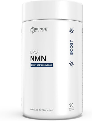 Renue By Science NMN Supplement | 90 Liposomal NMN Capsules - 500mg NMN Nicotinamide Mononucleotide per Serving | Bioavailable Formula for Increased Absorption | Manufactured in the USA