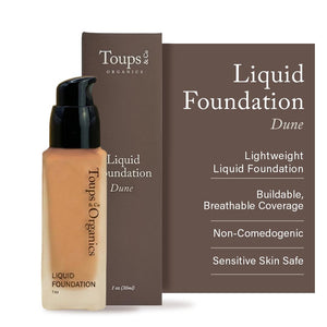 Toups & Co Liquid Foundation Oyster - Neutral | Lightweight & Breathable Buildable Coverage | Aloe Vera, Shea Butter & Herbal Extracts | Non-Comedogenic, Long-Lasting, Sensitive Skin Safe
