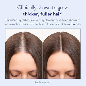 Routine Wellness Hair Growth Supplement – CLINICALLY Tested Thicker, Fuller-Looking Hair Support with Biotin & Key Nutrients, Vegetarian & Gluten-Free Vitamins - 1 Bottle, 30 Day Supply