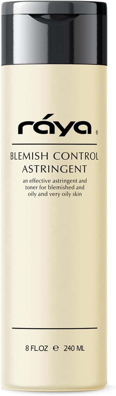 RAYA Blemish Control Astringent (705), Facial Toner for Very Oily and Break-Out Skin, with Vitamin B Complex to Balance pH and Helps Regulate Oil Production, Cruelty & Paraben Free - 8 fl oz