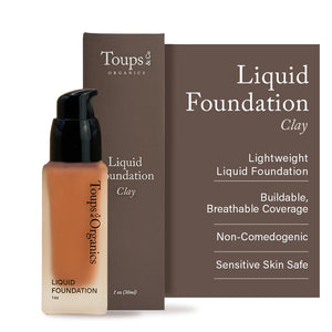 Toups & Co Liquid Foundation Oyster - Neutral | Lightweight & Breathable Buildable Coverage | Aloe Vera, Shea Butter & Herbal Extracts | Non-Comedogenic, Long-Lasting, Sensitive Skin Safe
