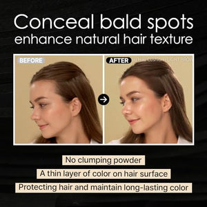 LALACHUU Hairline Powder Hair Powder for Gray Coverage Root Touch Up for Women & Men with Master Brush Concealing Hair Loss Instantly Stain Proof for 100-hour 0.32 Ounce Dark Brown