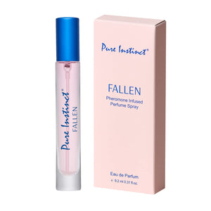 Pure Instinct FALLEN The Original Pheromone Infused Sprayer Perfume Cologne – For Her - Eau de Parfum EDP for Women - 0.31 Fl Oz