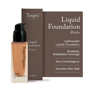 Toups & Co Liquid Foundation Oyster - Neutral | Lightweight & Breathable Buildable Coverage | Aloe Vera, Shea Butter & Herbal Extracts | Non-Comedogenic, Long-Lasting, Sensitive Skin Safe