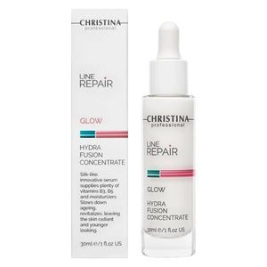 Christina Line Repair Glow Hydra Fusion Concentrate - Hydrating Face Serum with Hyaluronic Acid and Niacinamide - Deep Moisture for Dehydrated Dull Skin with Uneven Texture and Fatigue Signs - 30 ml