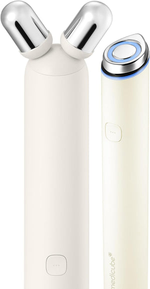 medicube Mini Booster Pro Plus Full Facial Device Set | 3-in-1 Korean Facial Device for Makeup Removal & Pore Cleansing, Skin Definition & Body Care, Skincare Boost with 3 Modes | Pink