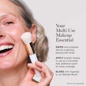 Ogee Sculpted Complexion Foundation Stick (Aspen 1.0W - Fair, Warm Undertones) Full Coverage Foundation Makeup - Instantly Balance & Even Complexion - 70% Organic Ingredients