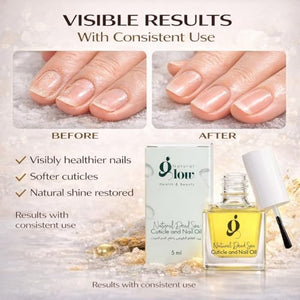 Dead Sea Cuticle & Nail Oil (5ML) | Strengthens, Moisturizes & Conditions with Sweet Almond, Olive, Jojoba, Castor, Argan Oils, Lemon Essential Oil, Vitamin E & Dead Sea Salt
