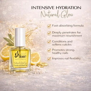 Dead Sea Cuticle & Nail Oil (5ML) | Strengthens, Moisturizes & Conditions with Sweet Almond, Olive, Jojoba, Castor, Argan Oils, Lemon Essential Oil, Vitamin E & Dead Sea Salt
