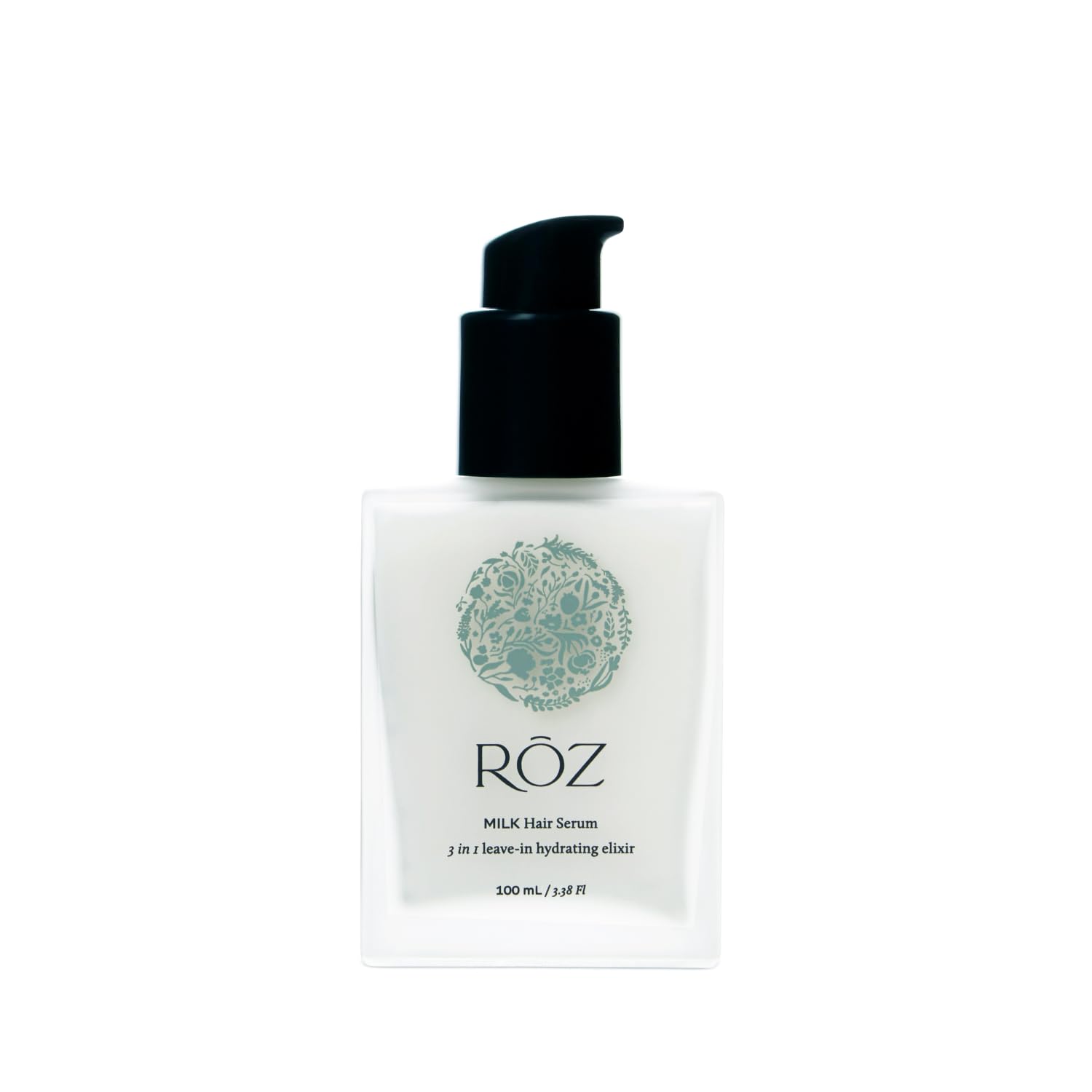 RŌZ Leave-In Conditioner - Lightweight Milk Hair Serum & Heat Protectant for Hydrating Fine, Curly & Wavy Hair | Hydrating, Smoothing, Frizz-Fighting | Silicone-Free, Color-Safe | 3.4 oz