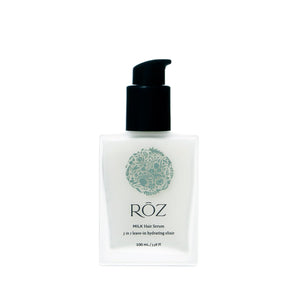 RŌZ Leave-In Conditioner - Lightweight Milk Hair Serum & Heat Protectant for Hydrating Fine, Curly & Wavy Hair | Hydrating, Smoothing, Frizz-Fighting | Silicone-Free, Color-Safe | 3.4 oz