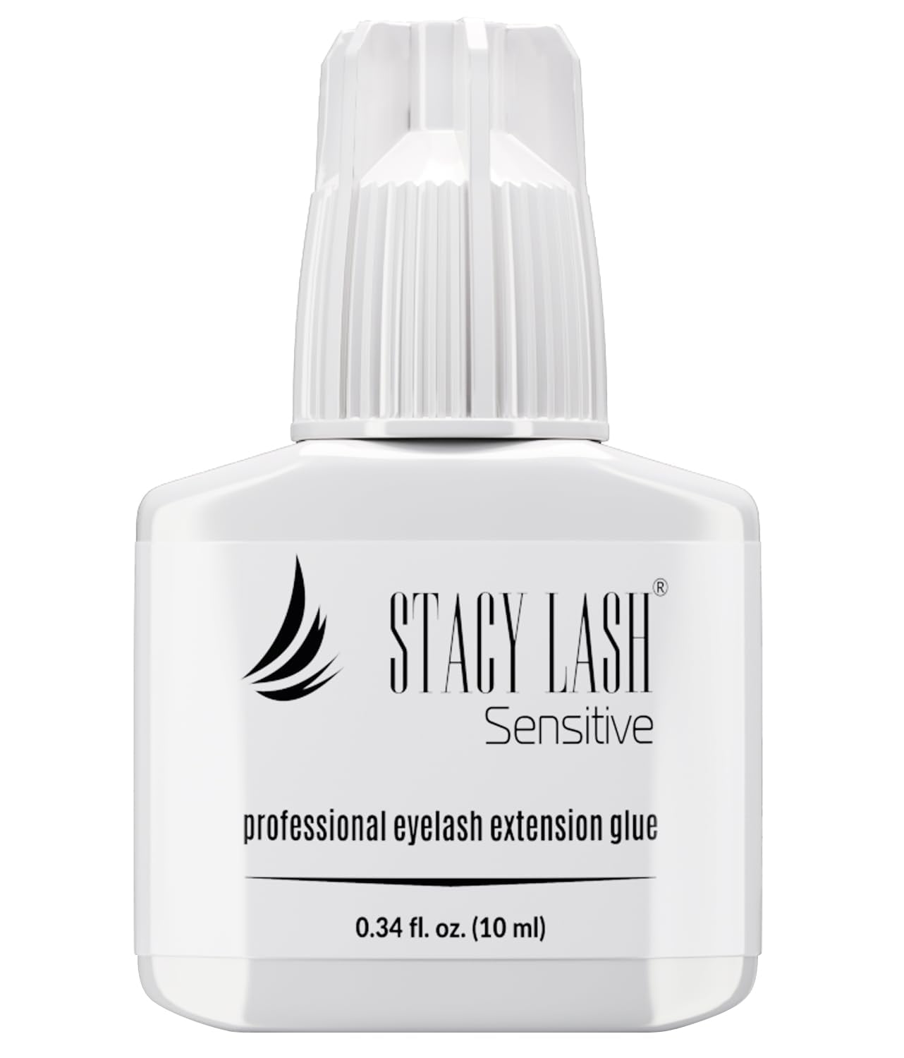 Sensitive Eyelash Extension Glue Stacy Lash 0.34fl.oz/10ml / 5-6 Sec Drying time/Retention – 4-5 Weeks/Professional Use Black Adhesive
