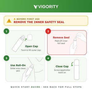 Vigority 99.9% Pure DMSO Roll-On Gel - Premium Skin Conditioning Cream with Aloe Vera, Magnesium, MSM & Botanical Extracts - Fast-Absorbing, Non-Greasy Daily Skin Care - 3.53 oz (100g)