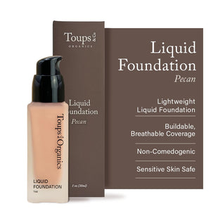Toups & Co Liquid Foundation Oyster - Neutral | Lightweight & Breathable Buildable Coverage | Aloe Vera, Shea Butter & Herbal Extracts | Non-Comedogenic, Long-Lasting, Sensitive Skin Safe