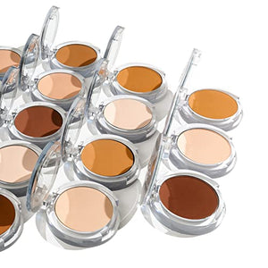 PÜR MINERALS 4-in-1 Pressed Mineral Makeup Powder Foundation with SPF 15 - Concealer & Finishing Compact Pressed Powder for Face - Buildable Medium to Full Coverage Foundation Powder