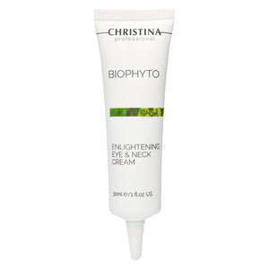 CHRISTINA Bio Phyto Enlightening Eye and Neck Cream with Vitamin E | Under Eye Cream with Gentle Hydration and Rejuvenating Effect for All Skin Types 30ml