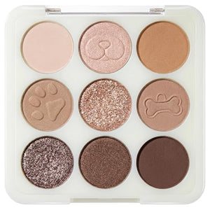 Erinde 9 Colors Mini Eyeshadow Palette, Neutral Brown & Nude Shades Eye Shadow Makeup Palette, Highly Pigmented Matte Shimmer & Glitter Eyeshadow Long Lasting Blendable for Daily Natural Look