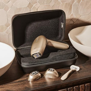 Silk'n 7 IPL Laser Hair Removal Device for Women and Men with Rotating Head, Painless Permanent Hair Reduction at Home for Face and Body in 7 Mins, 3 Smart Attachments and Automatic Skin Sensor, Gold
