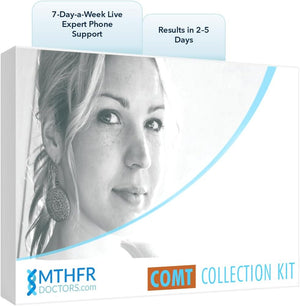 MTHFR+COMT Methylation Genes Test Kit. 1-on-1 Live Expert Support by Phone 7 Days A Week. Includes C677T, A1298C & V158M Variants for Methylation and Wellness Analysis. Results in 2-5 Days. Ages 0+