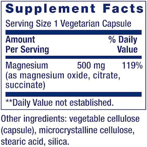 Life Extension Two-Per-Day High Potency Multi-Vitamin & Mineral Supplement & Magnesium Caps, 500 mg, Magnesium Oxide, Citrate, Succinate