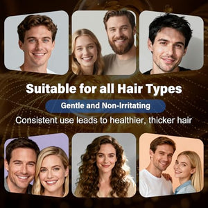 3 Pack 5% Minoxidil for Men and Women,Minoxidil Beard and Hair Growth Serum(Biotin-Infused) with Sponge Applicator for Thinning Hair and Sparse Beards,4-Month Supply 3 x 2.7 FL OZ