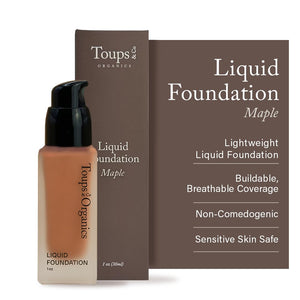 Toups & Co Liquid Foundation Oyster - Neutral | Lightweight & Breathable Buildable Coverage | Aloe Vera, Shea Butter & Herbal Extracts | Non-Comedogenic, Long-Lasting, Sensitive Skin Safe