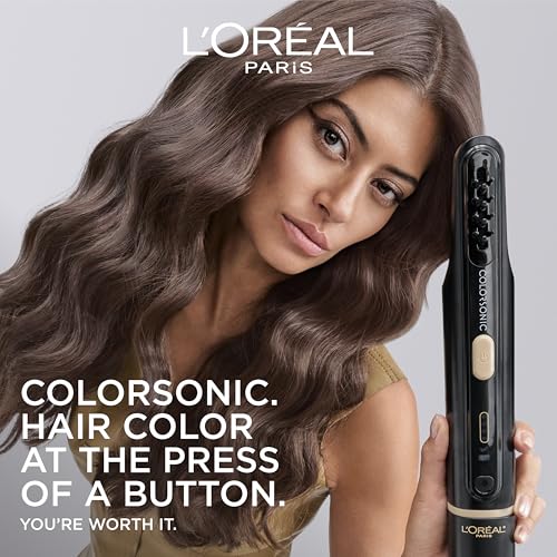 L'Oreal Paris Colorsonic Permanent Hair Dye Coloring Device for Root Touch Up, All Over Color, and Gray Coverage, Mistake-Free Application (Hair Color Cartridge Sold Separately)