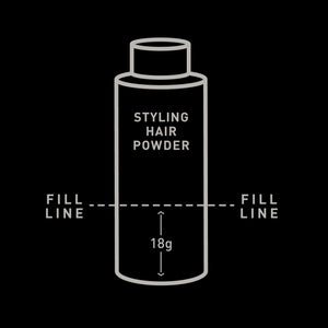 Brickell Men's Styling Hair Powder For Men, Creates Volume, Non-Greasy Texturizing Powder, With Rosehip, Rice Bran Oil, and Arrow Root Powder, 18g, Fragrance-Free