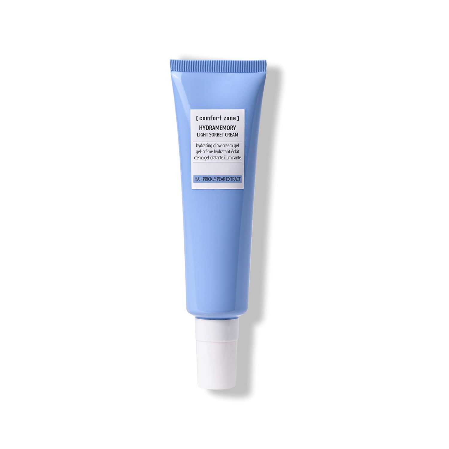 [ comfort zone ] Hydramemory Light Sorbet Cream, Hydrating Face Gel, Non Greasy, Climate Adaptive, Immediate Glow, Softens, Vegan, Prickly Pear, Hyaluronic Acid, Combination Skin, Daily, 2.03 Fl Oz