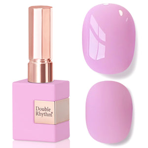 Double Rhythm 0.5 Oz Gel Nail Polish Neutral Natural Same Color Same Bottle Translucent Light Milky Pastel 15ML Manicure French Design Art DIY at Home (Pearl Green-B1146)