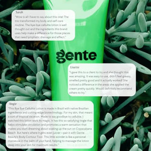 Gente Beauty Bye Bye Cellulite - Firming Lotion - Cellulite Remover, Skin Tightening Cream for Body, Anti Cellulite Cream, Belly Firming Cream, Skin Firming Body Lotion - 4.3FL OZ