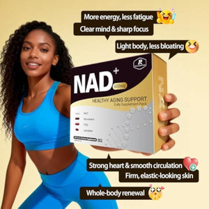 NAD Supplement with Resveratrol, PQQ,Ca-AKG,Nicotinamide,Green Tea, Advanced NAD+ Supplement Daily Pack Support Healthy Mitochondria,Healthy Aging and Cellular Energy for Women & Men 30 Packs