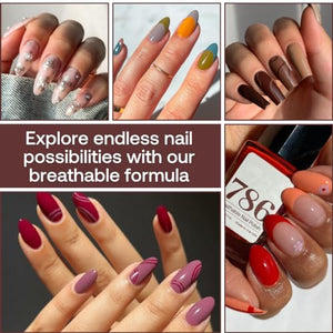 786 Cosmetics Breathable Vegan Nail Polish in Casablanca - Cruelty-Free, Halal, Healthy Formula
