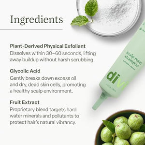 Divi Clarifying Scalp Reset Shampoo and Whipped Repair Treatment Mask Set, Deep Cleansing, Oil Control, Bond Repair, Full Size, 2 Piece Set