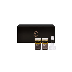 Human Stem-Cell Exosome + Salmon PDRN Skin Booster Set | Freeze-Dried serum for Recovery, Barrier Support & Skin Rejuvenation | Copper Peptides & Ceramide Serum