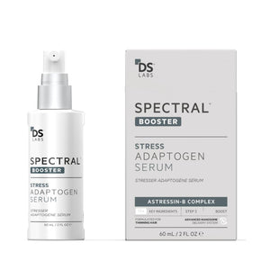 DS Labs Spectral Men's & Spectral Booster, Hair Density Serum - Leave-In, Strengthening, Thickening, Minimize Shedding, 60mL, Packaging May Vary