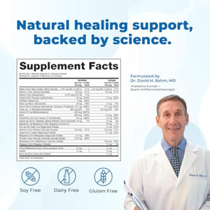 VitaMedica Clinical Support Formula - Wound Healing & Bruising - Pre & Post-Op Surgery Essential & Injury Recovery Multivitamin Supplement