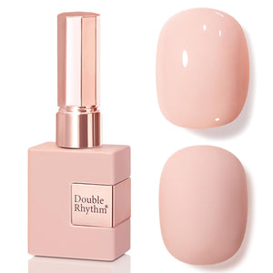Double Rhythm 0.5 Oz Gel Nail Polish Neutral Natural Same Color Same Bottle Translucent Light Milky Pastel 15ML Manicure French Design Art DIY at Home (Pearl Green-B1146)