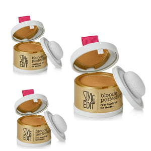 Style Edit Root Touch Up Powder | Temporary Hair Color for Gray Roots and Thinning Hair | Salon-Quality, Transfer-Resistant Hair Concealer | Medium Blonde, 0.14 oz (Pack of 2)