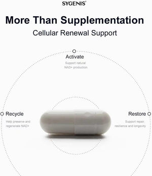 BioRenewal NAD Supplements for Women and Men | Energy Supplements for Cellular Repair | Longevity Mix for Anti Aging | Supports Brain Function, Muscle | Vegan & Gluten Free 120 Capsules
