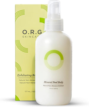 O.R.G Skincare Mineral Peel Body Exfoliator - K-Beauty Body Peel for Smooth, Glowing Skin - Gentle Non-Abrasive Exfoliating Formula for Sensitive Skin, Natural & Cruelty-Free, 6 ounces