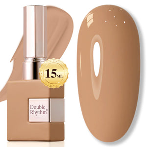 Double Rhythm 15ML Gel Nail Polish Pure Sheer Same Color Same Bottle Soak Off Gel Polish Art Manicure Salon DIY at Home for Women (Burgundy-A1129)