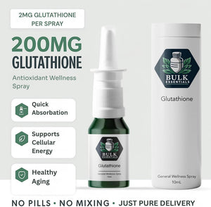 100% Pure Glutathione Supplement Spray for Women & Men – 2mg Per Spray for Antioxidant, Healthy Aging & Cellular Energy – USA Made 100 Serving Free from GMO and Gluten
